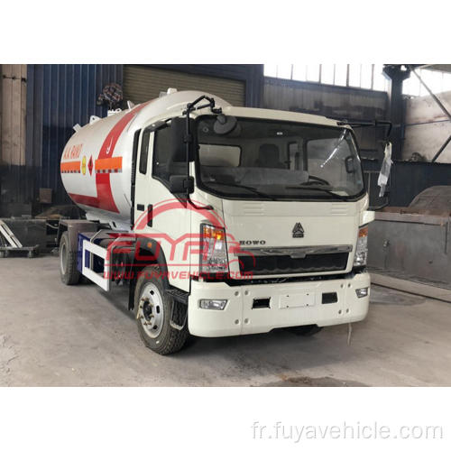Camion de transport de réservoir LPG 5000liter